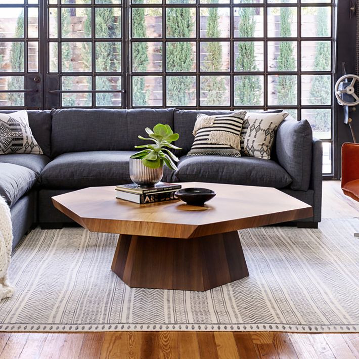 Natural Geometric Coffee Table | West Elm (US)
