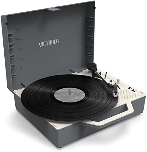 Victrola Re-Spin Sustainable Suitcase Vinyl Record Player, 3-Speed (33 1/3, 45 & 78 RPM), Belt-Dr... | Amazon (US)