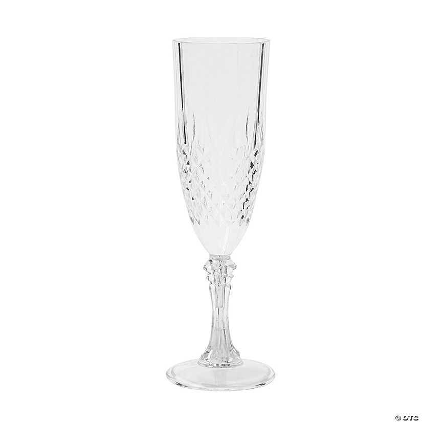 Patterned Plastic Champagne Flutes - 12 Ct. | Oriental Trading Company