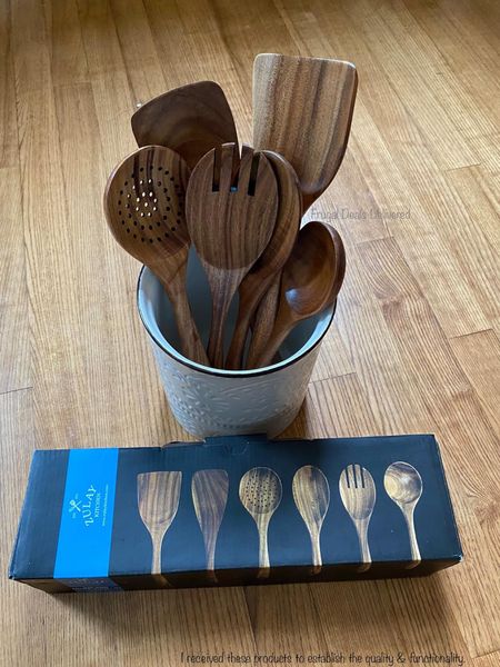 Zulay wood teak utensils for the kitchen cooking gifting wedding need! Don’t forget my beautiful ceramic white farmhouse modern simple holder! 


#LTKHoliday 

Follow my shop @FrugalDealsDelivered on the @shop.LTK app to shop this post and get my exclusive app-only content!

#liketkit #LTKunder50 #LTKcurves  #LTKunder50 
#LTKFind #LTKcurves #LTKunder50#LTKGiftGuide

#LTKsalealert #LTKhome
