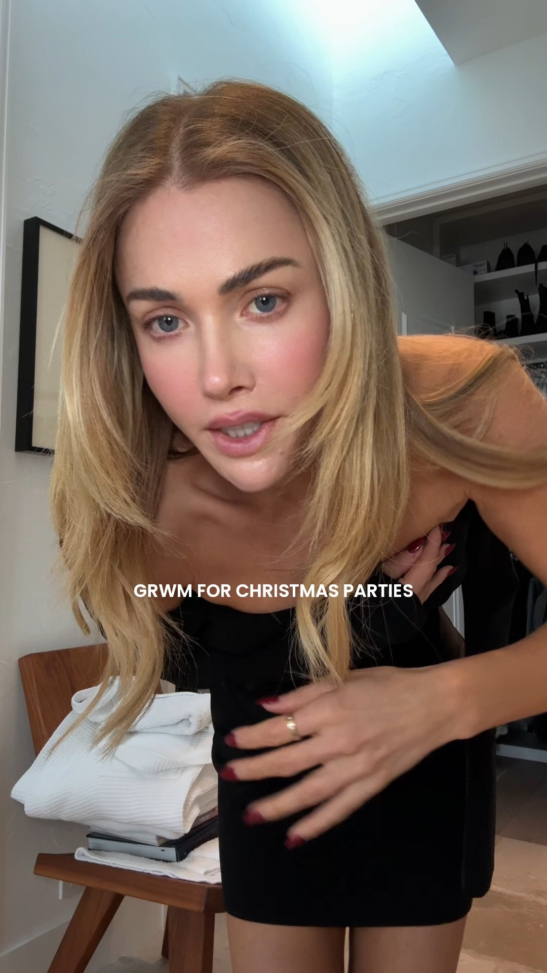 get ready with me for Christmas parties! Do you like 1 or 2? 