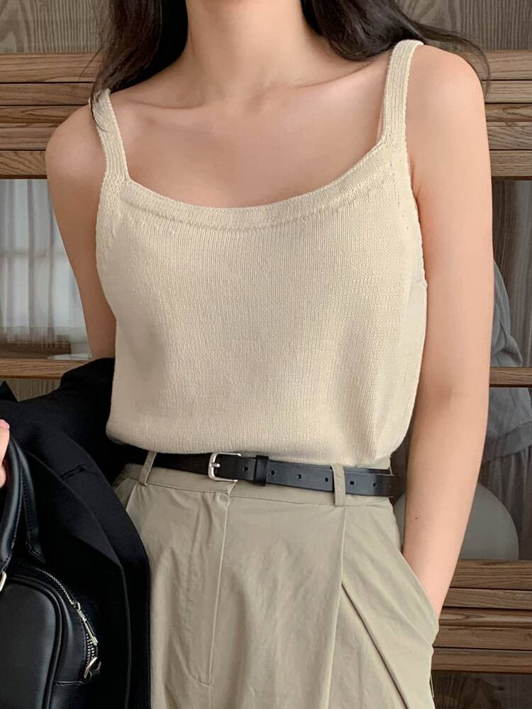 DAZY Solid Cami Knit Top | SHEIN
