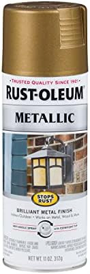 Rust-Oleum 313142 Stops Rust Metallic Spray Paint, 11 oz, Champagne Bronze | Amazon (US)