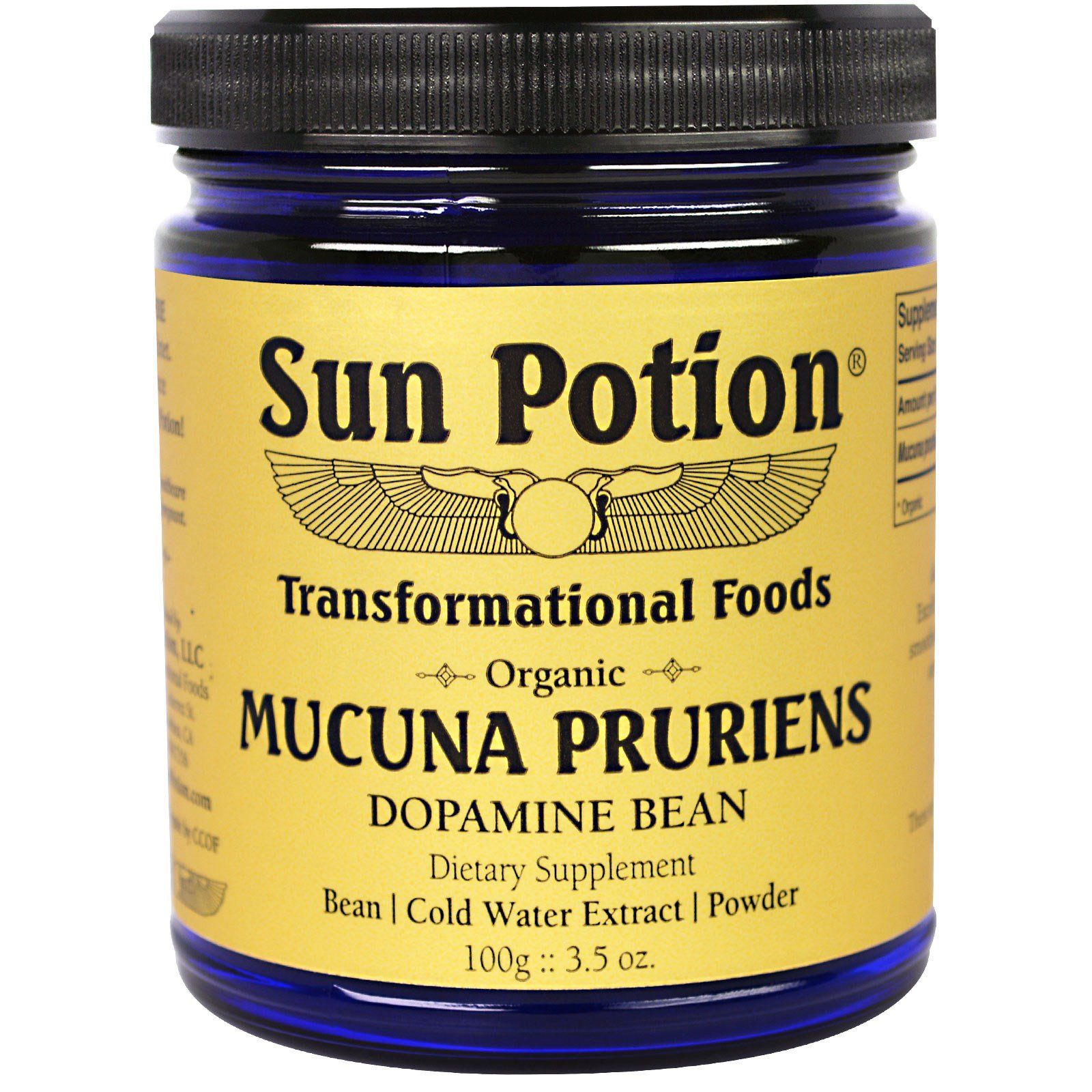 Sun Potion, Mucuna Pruriens Powder, Organic, 3.5 oz (100 g) | iHerb