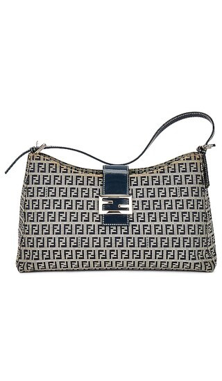 Fendi Zucchino Shoulder Bag in Navy | Revolve Clothing (Global)