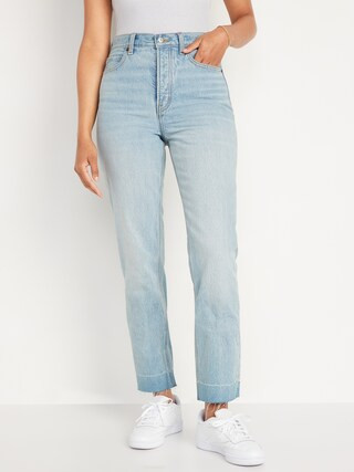 Extra High-Waisted Sky-Hi Button-Fly Americana-Graphic Non-Stretch Jeans for Women | Old Navy (US)