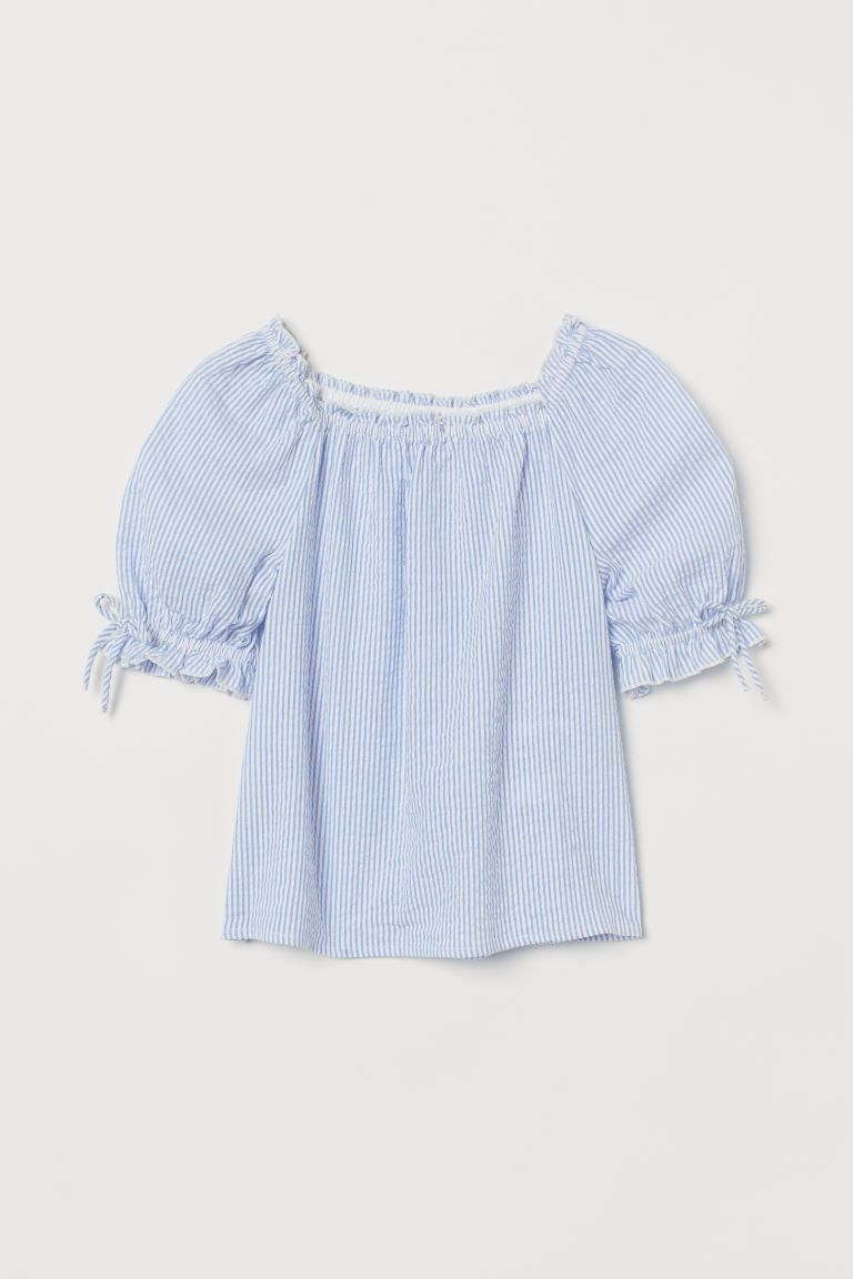 Seersucker blouse | H&M (UK, MY, IN, SG, PH, TW, HK)