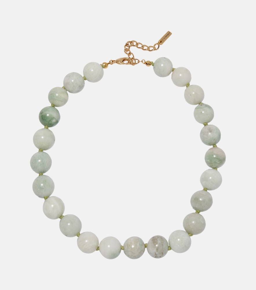 Jennifer Behr Louisa 18kt gold-plated embellished necklace | Mytheresa (US/CA)