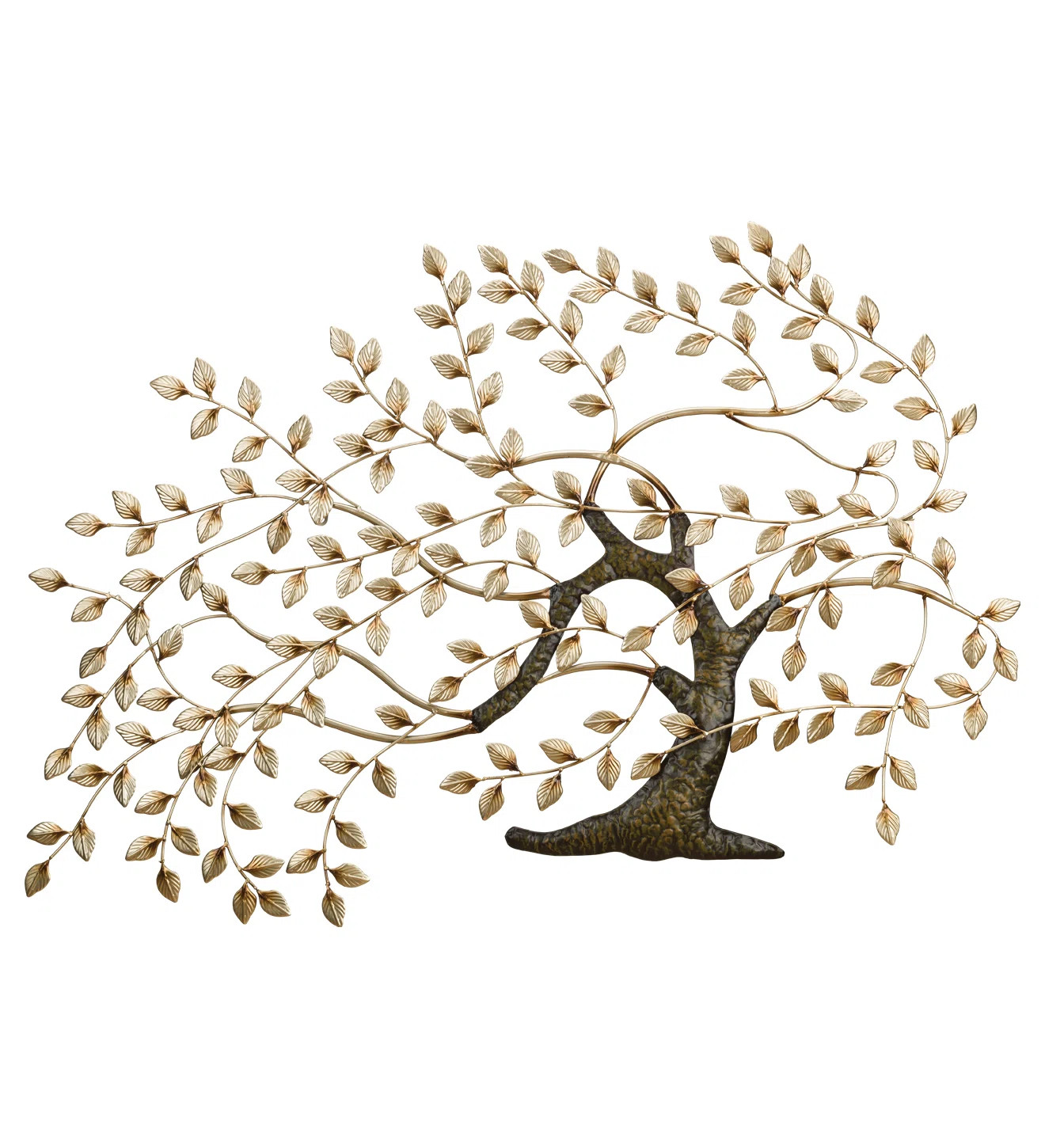 49.5 Inch Wide Tree of Life Metal Outdoor Wall Decor with Multi Color Weather Resistant Finish fo... | Wayfair North America