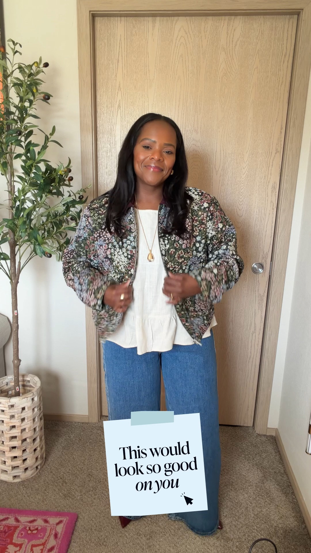 Love that this floral cropped jacket from @Walmart can we styled with matching skirt or just paired with jeans. Wearing a M.

#LTKxWalmart #LTKNYFW #LTKootd