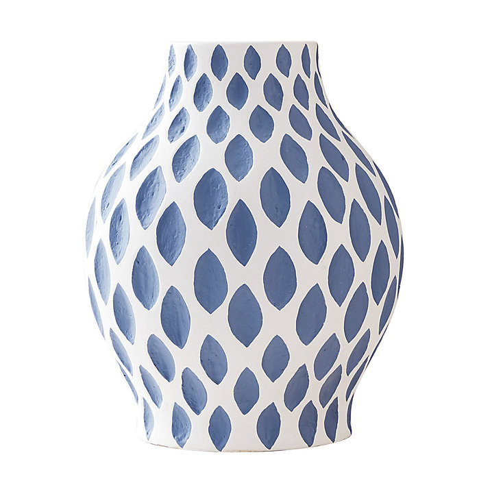 Mina Blue and White Terracotta Vase Series | Ballard Designs, Inc.