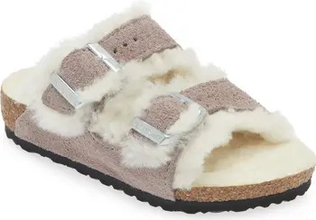 Birkenstock Kids' Arizona Genuine Shearling Lined Slide Sandal | Nordstrom | Nordstrom