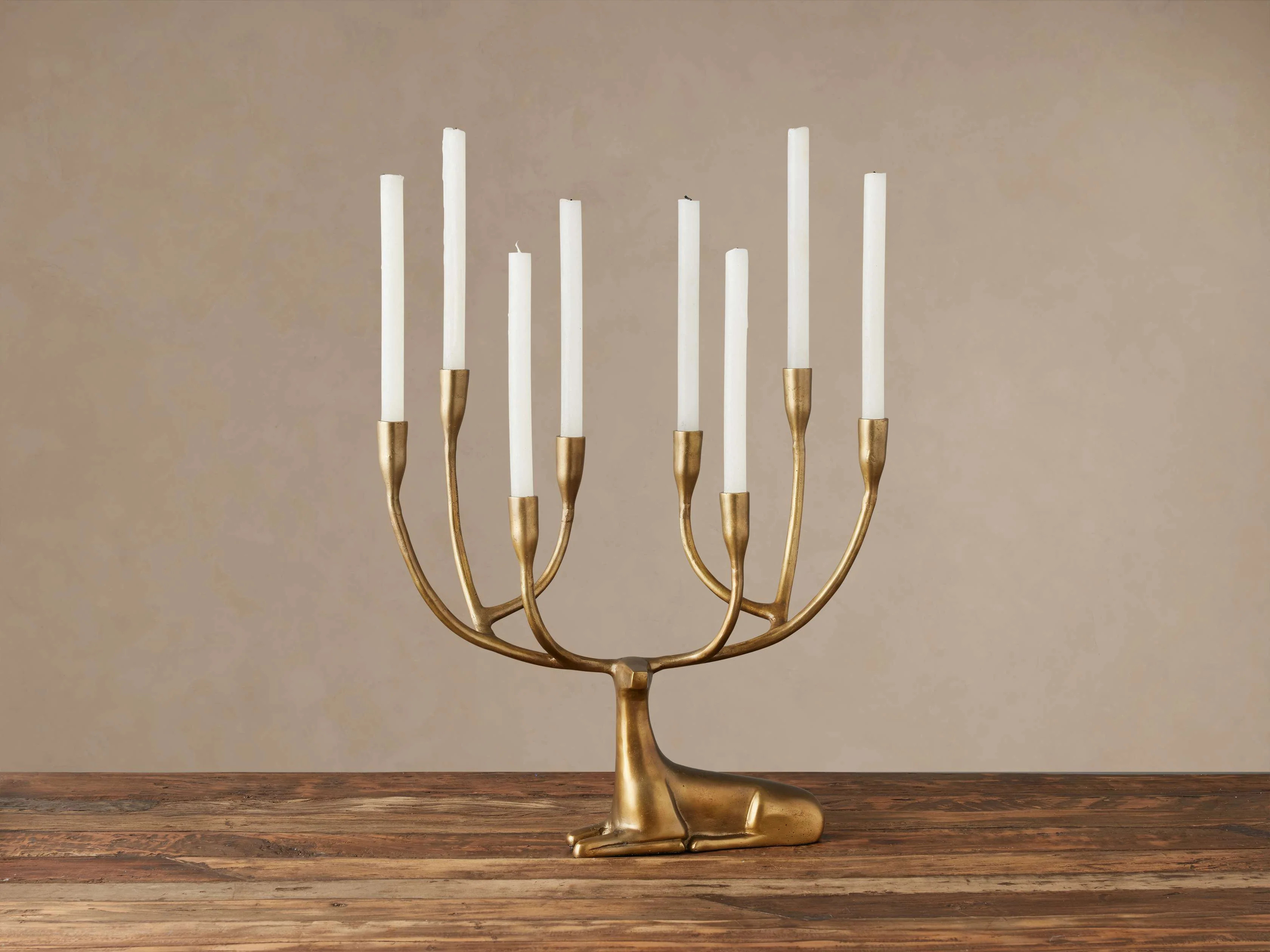 Laying Deer Taper Holder | Arhaus