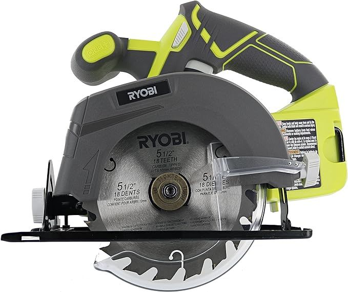 Ryobi One P505 18V Lithium Ion Cordless 5 1/2" 4,700 RPM Circular Saw (Battery Not Included, Powe... | Amazon (US)