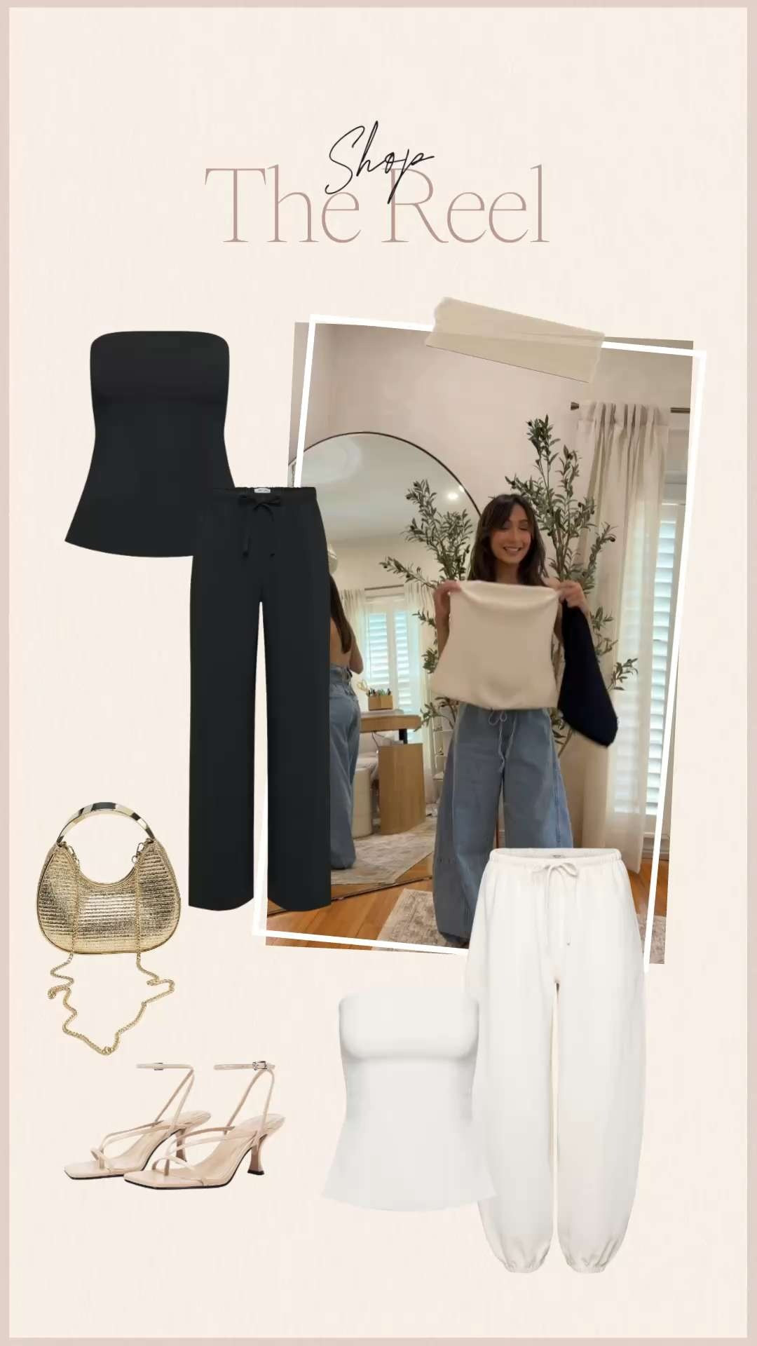 these aritzia strapless tops are SO cute and pair so well with both styles of these aritzia pants! im obsessed with a matcing look and theyre perfect to wear with a jean and heel for a more casual but elevated night out.  

 #LTKootd #LTKPetite