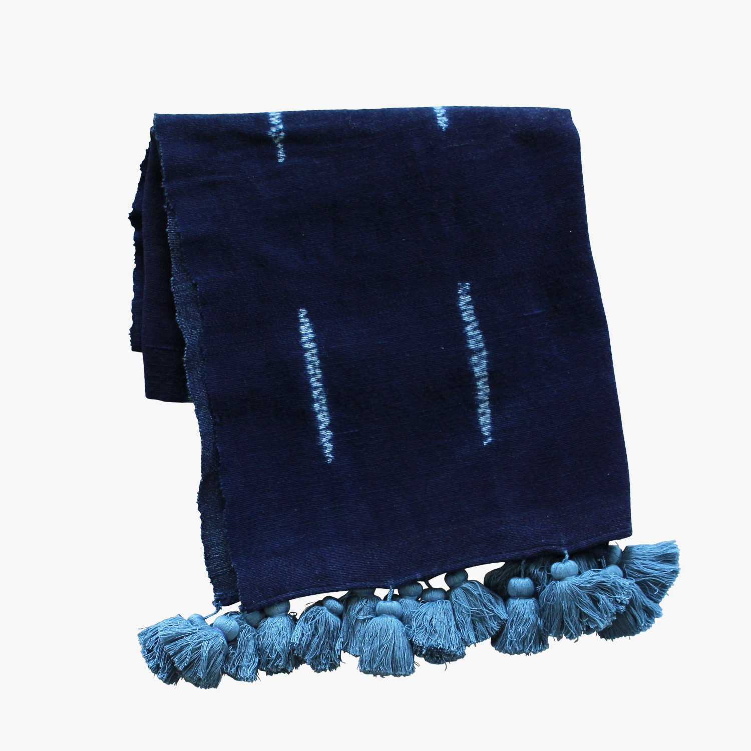 Arjun Indigo Pom Pom Throw - Shop Throws - Dear Keaton | Dear Keaton