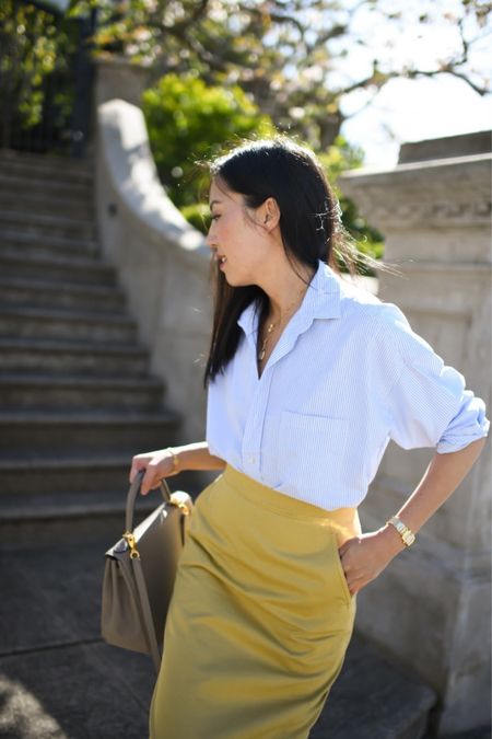 Cotton twill pencil skirt by Max Mara. I linked some less expensive yellow skirts too!

#summerskirt
#Nordstrom
#classistyle
#summerstyle
#pencilskirt

#LTKSeasonal #LTKStyleTip #LTKWorkwear