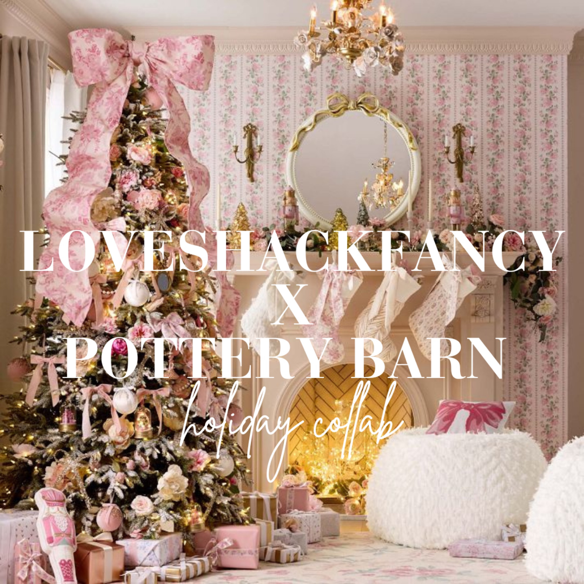 LoveShackFancy x pottery barn holiday collab! 
Pinkmas
Pink Christmas tree 


#LTKSeasonal #LTKHome
