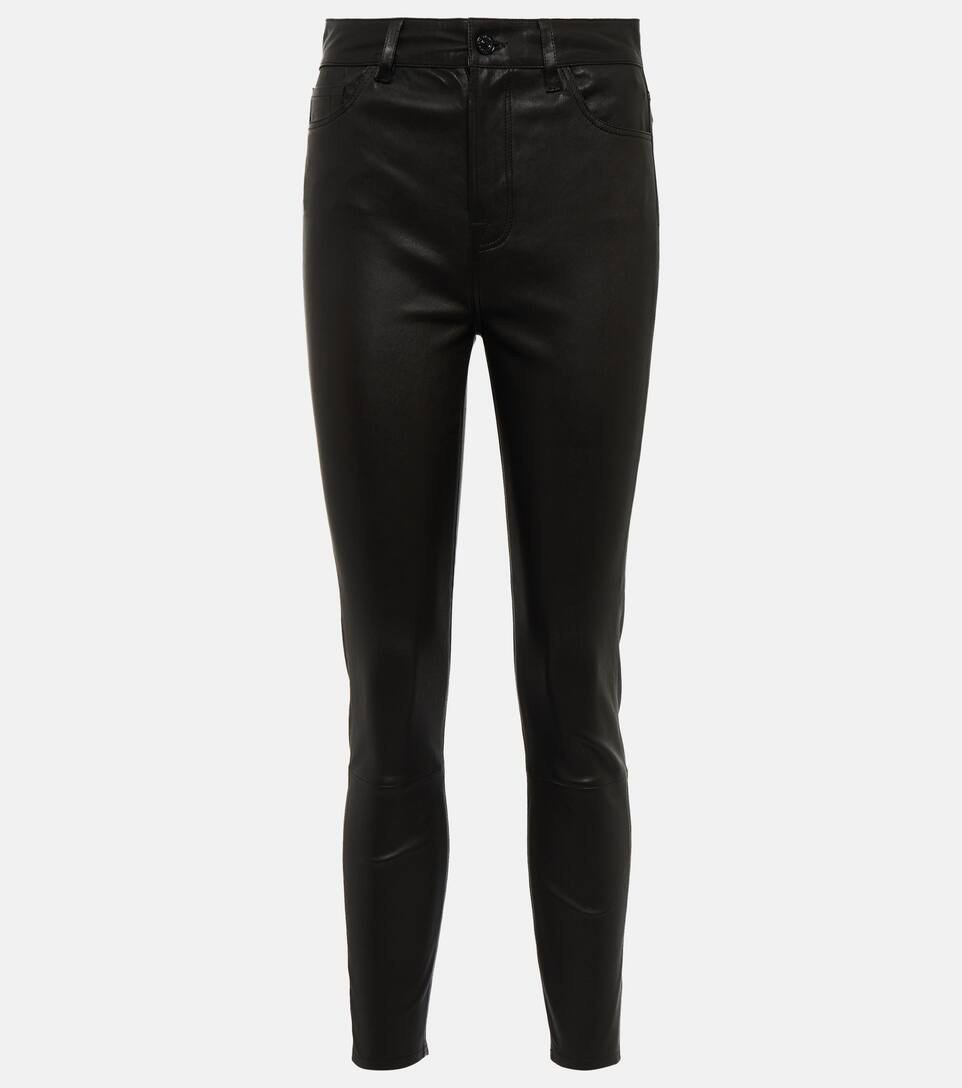 Aubrey 하이라이즈 슬림 레더 팬츠 | Mytheresa (INTL)