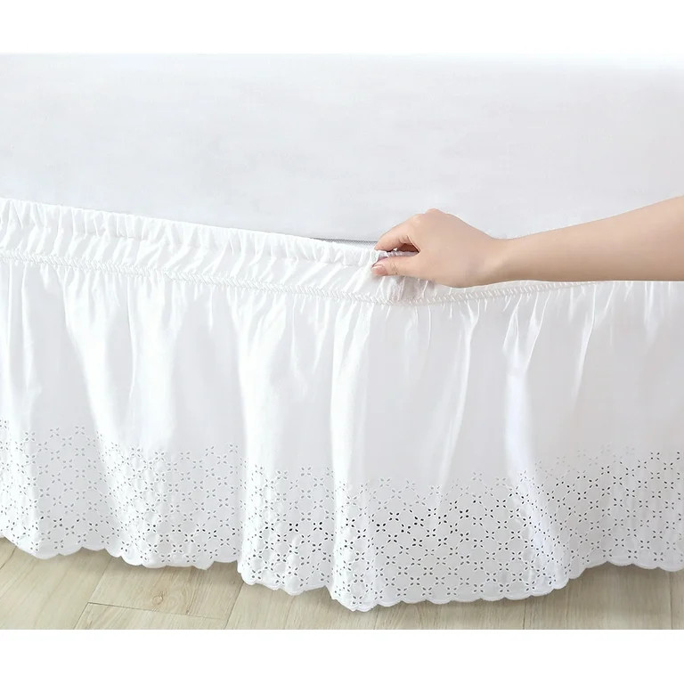 Better Homes & Gardens Ruffled Bedskirt, White, Adjustable | Walmart (US)