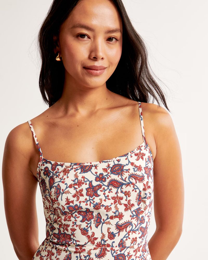 Scoopneck Slip Midi Dress | Abercrombie & Fitch (US)