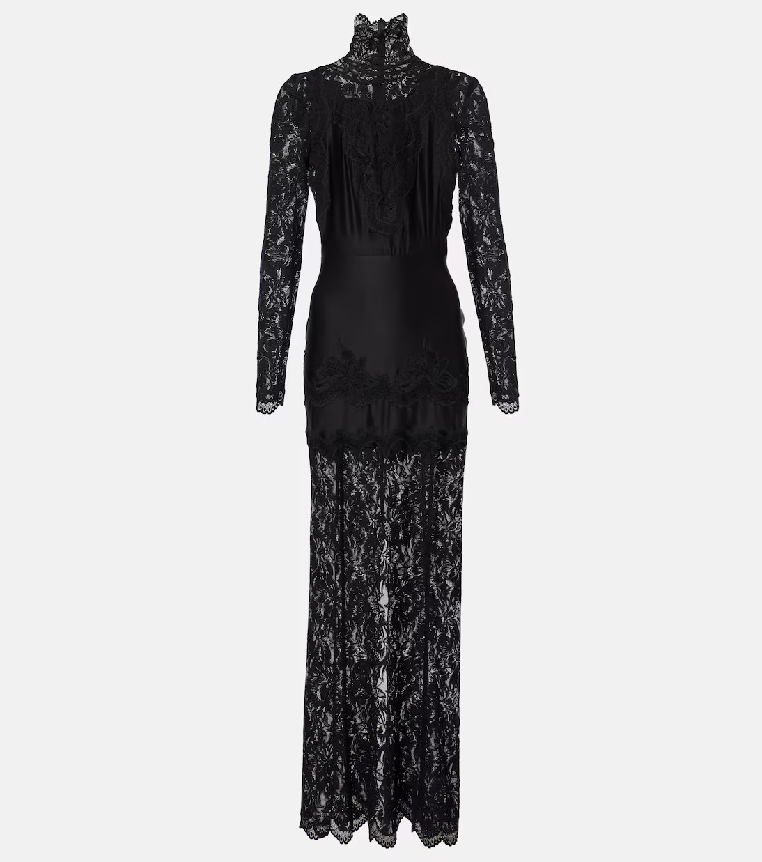 Lace-trimmed maxi dress | Mytheresa (UK)