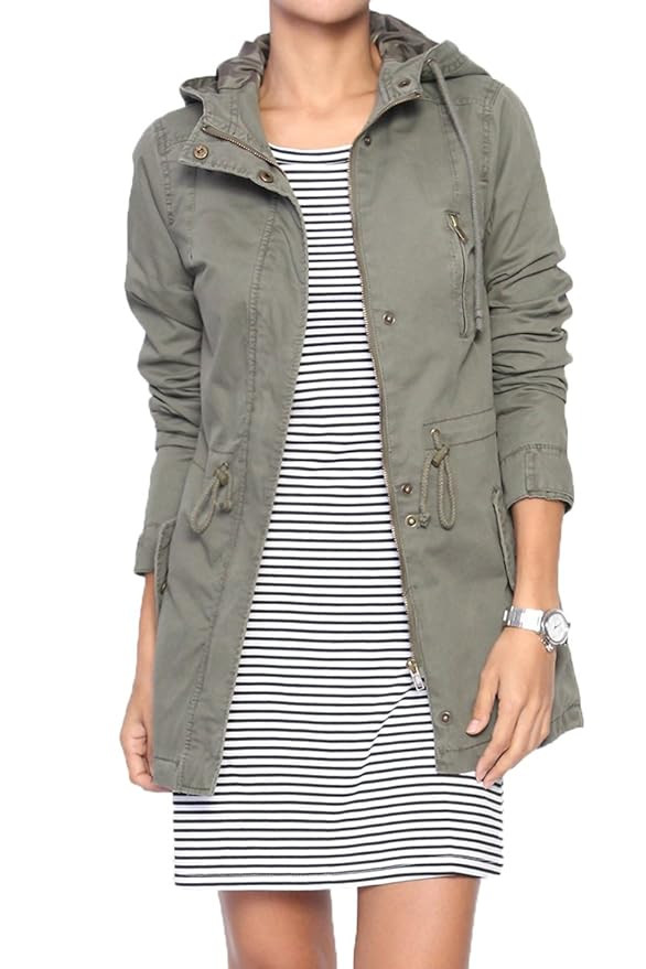 TheMogan Women's Faux Fur Hooded Military Quilted Lined Oversized Parka Anorak | Amazon (US)