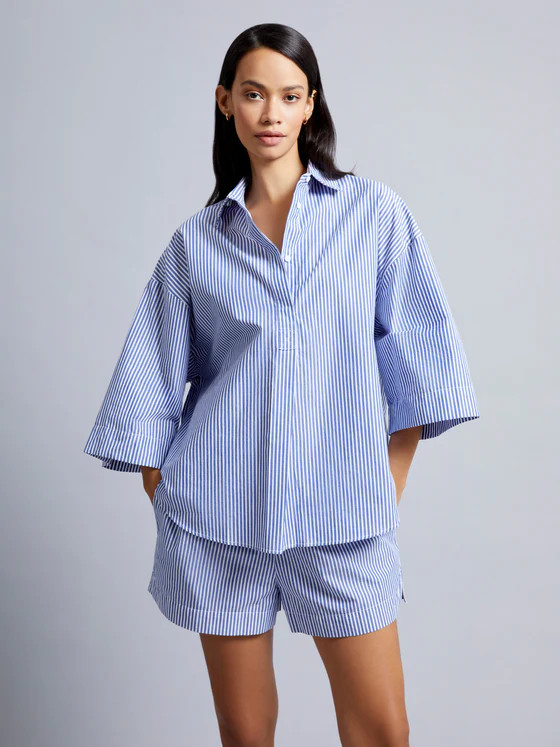 Rhodes Poplin Stripe Shorts | French Connection (UK)