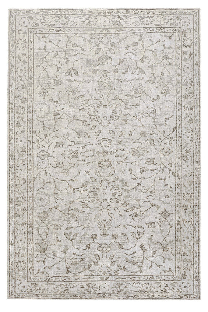 Sonia Beige and Grey Floral Pattern Rug - Miss Amara | Miss Amara (US)
