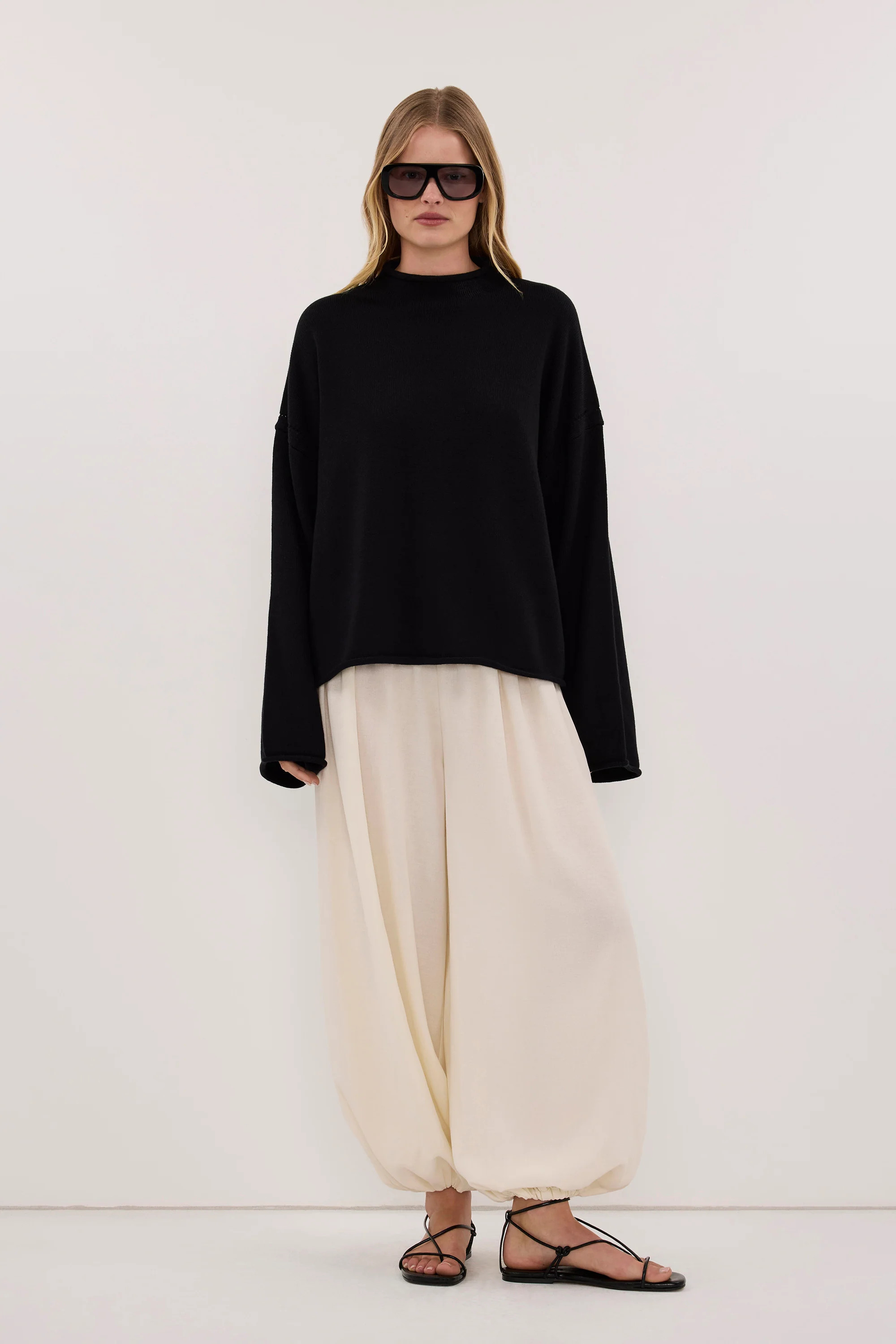 TARIAN BLACK KNIT JUMPER | DISSH