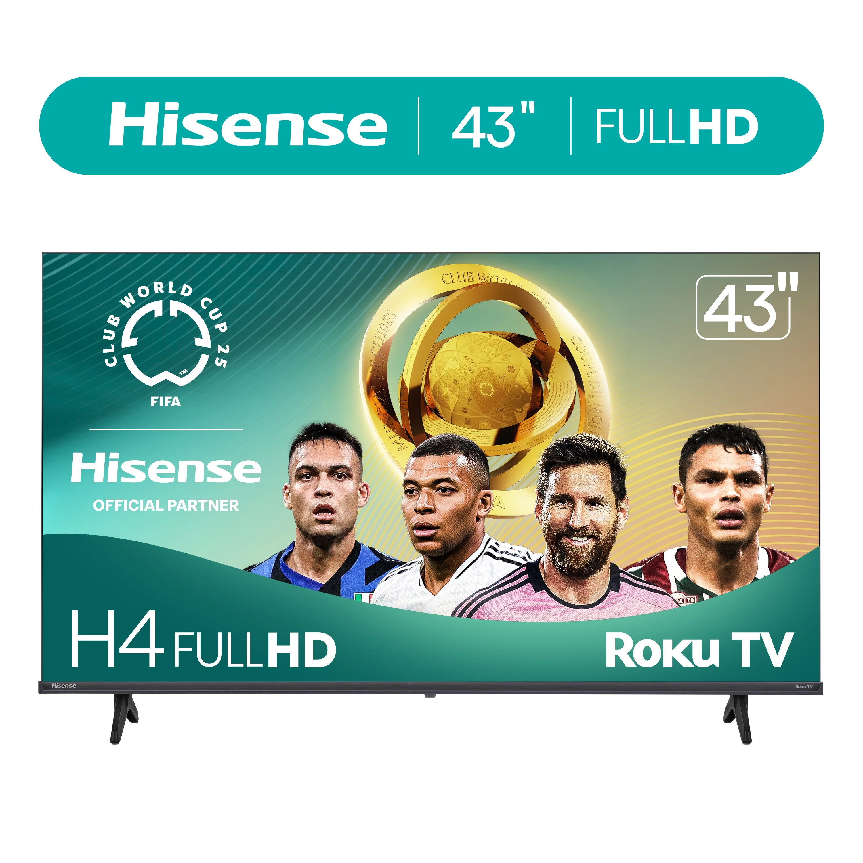 Hisense 43-Inch Class H4 Series FHD Roku Smart TV (43H4030F3) - 1080P Full HD LCD Screen, LED TV,... | Walmart (US)