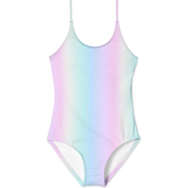 Adjustable Straps Tie-Dye Swimsuit, Rainbow | Maisonette