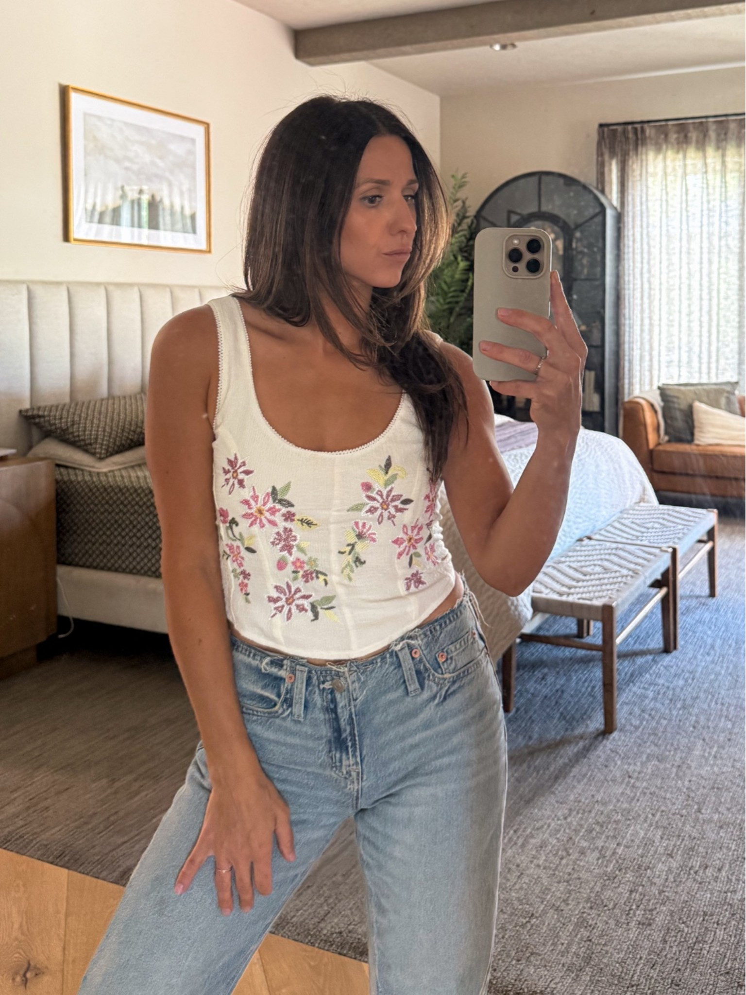 Cute embroidered top!

#LTKootd #LTKSeasonal #LTKgrwm