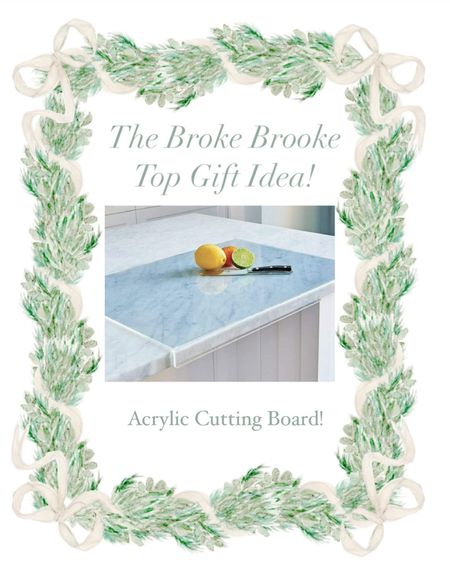 The Broke Brooke Gifts for Her! Acrylic cutting board is great for the person who loves to cook! 

#LTKGiftGuide