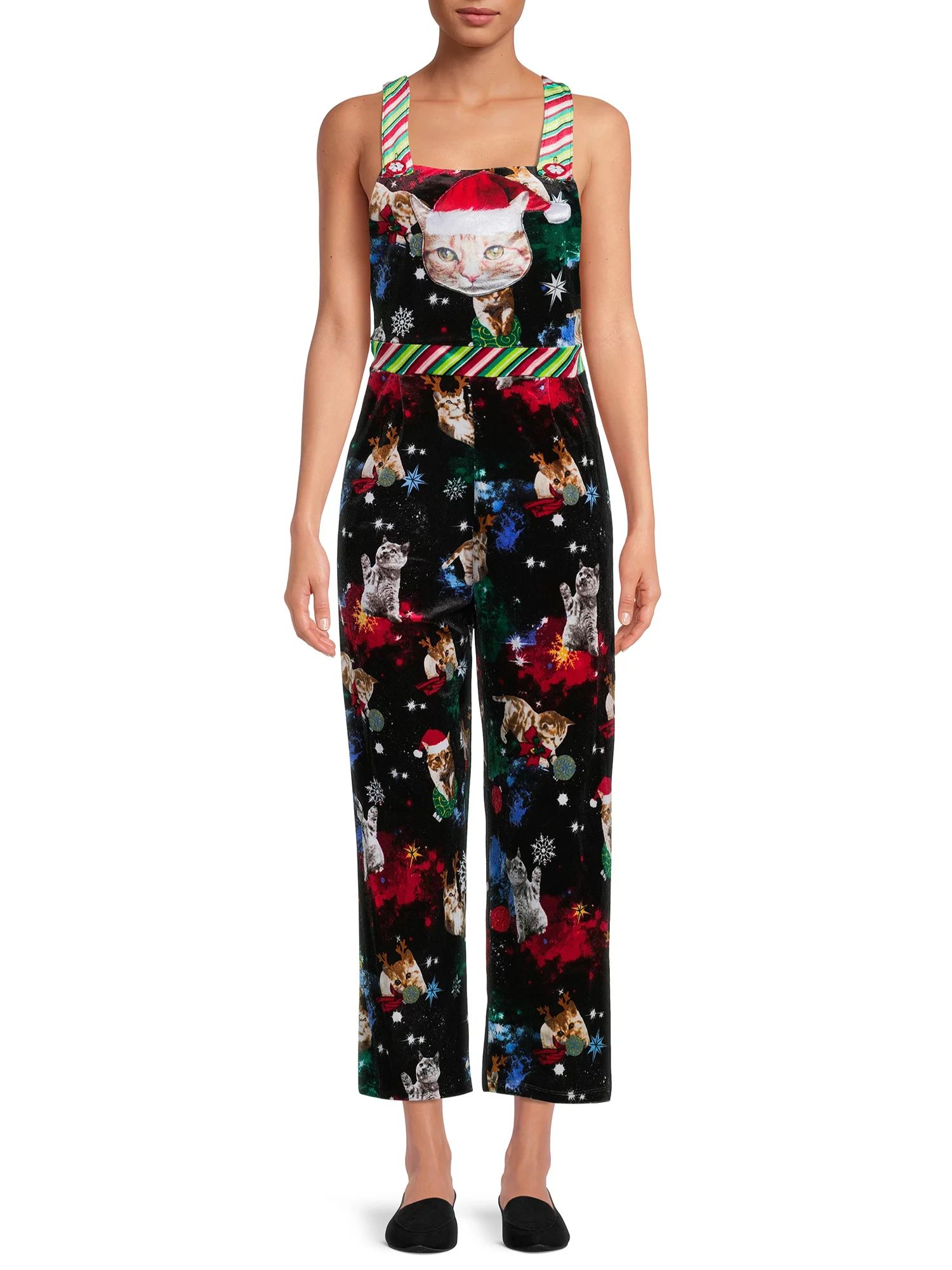 No Boundaries Junior's Christmas Jumpsuit | Walmart (US)