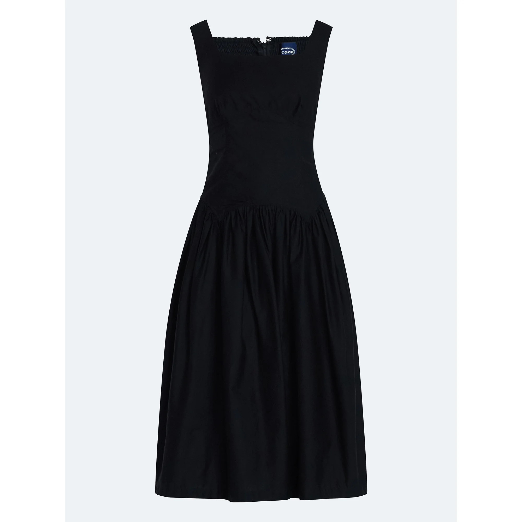 Scoop Women’s Cotton Maxi Dress with Bow Back, Sizes XS-4X | Walmart (US)