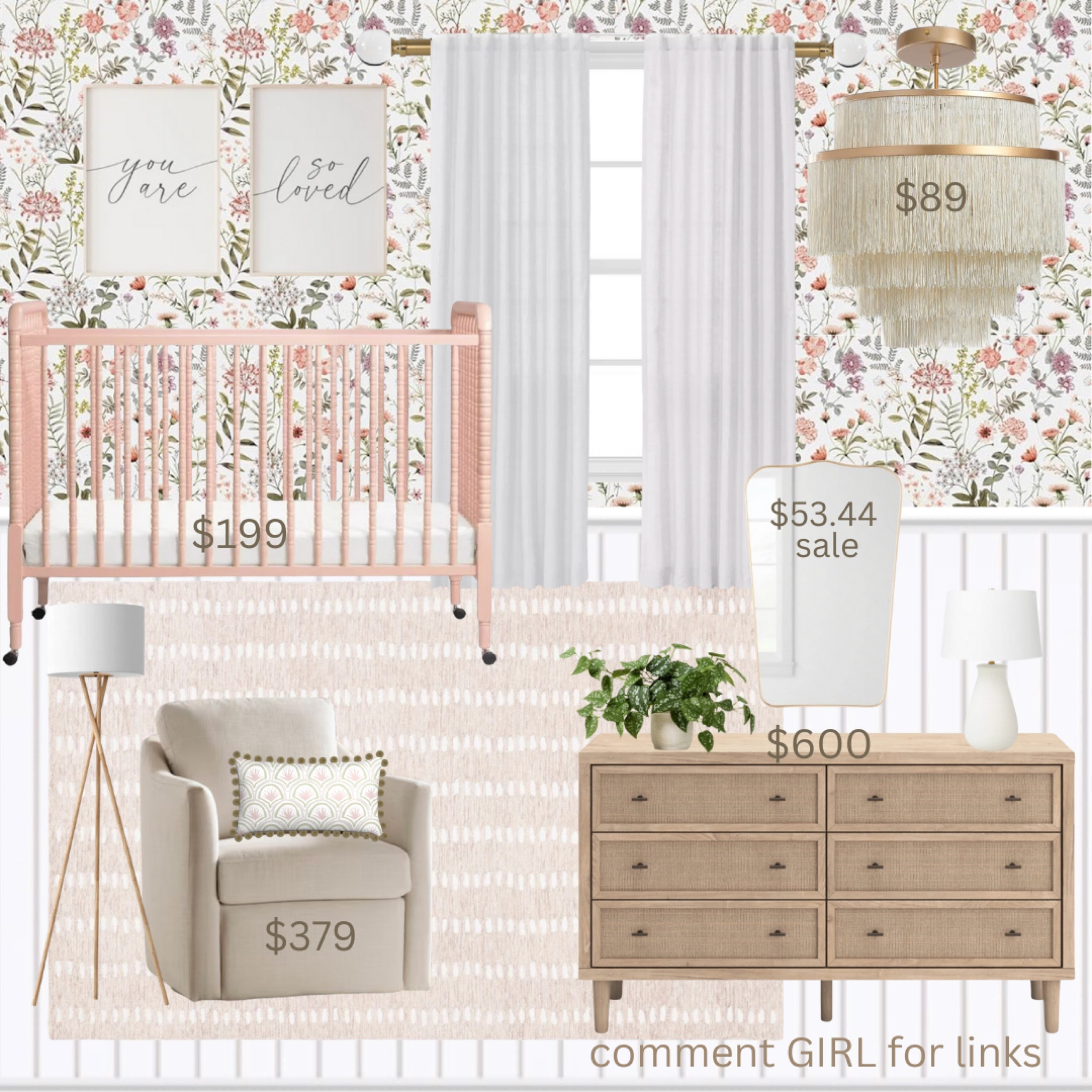 A beautiful 🤩 and affordable baby girl nursery !

#LTKHome #LTKBump #LTKBaby