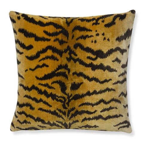 Scalamandre Tiger Lumbar Pillow Cover, Gold | Williams-Sonoma