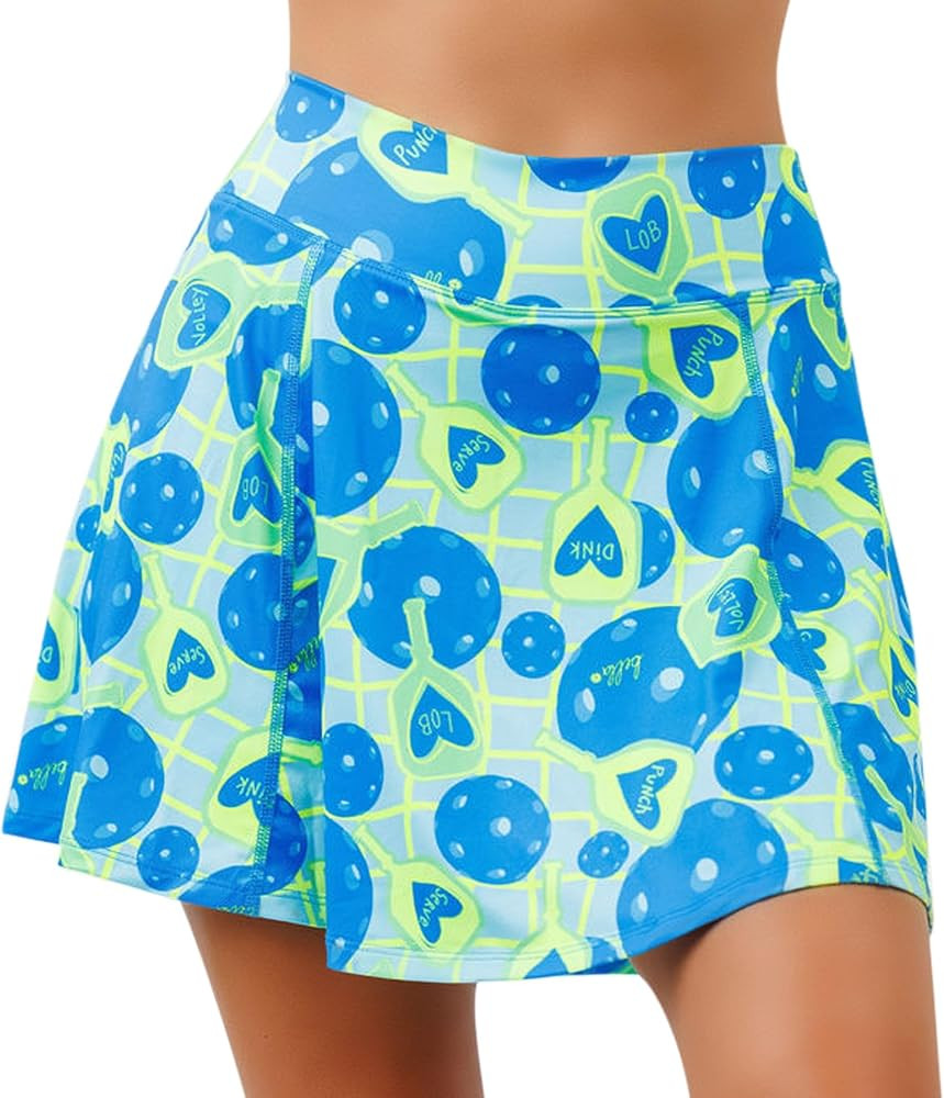 Pickleball Bella Women\u2019s A-Line Pickleball Skort \u2013 Lightweight Athletic Skirt with Buil... | Amazon (US)