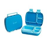 Goodful Bento-Style Kids Lunch Box with Carry Handle, Easy To Open Latches, 4 Compartment Design wit | Amazon (US)