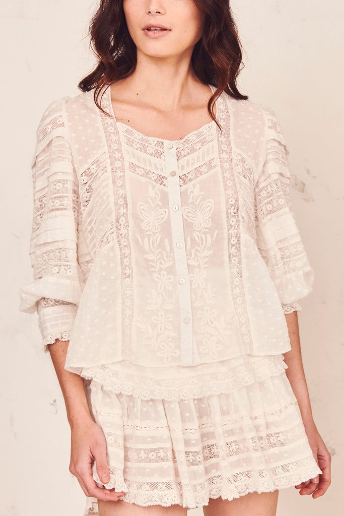 Ruffle Mini Skirt | LOVESHACKFANCY