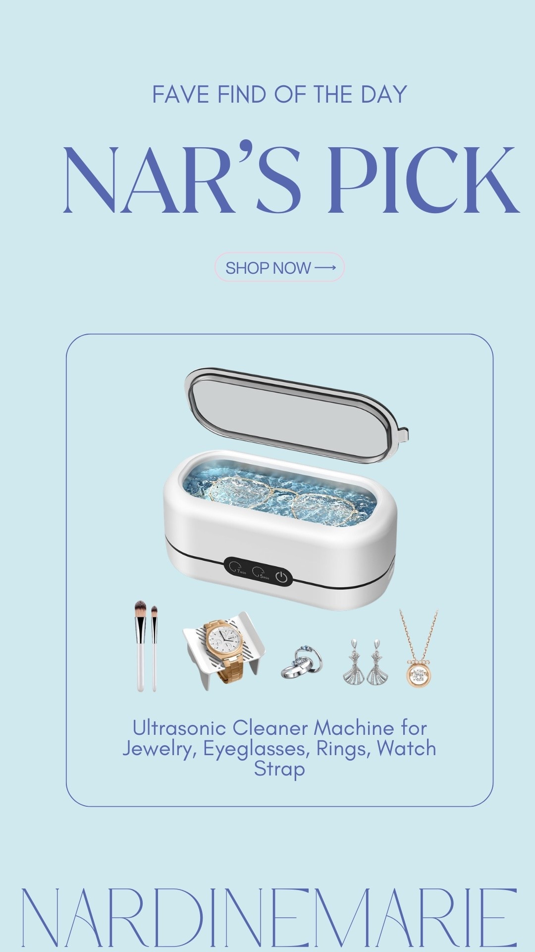 If your jewelry looks dull but you don’t want to run to a jeweler every time…

This little ultrasonic cleaner is SUCH a good home find !!!! I use it for rings, glasses, watch bands — it gets into all the tiny crevices you can’t clean by hand. 😫

It’s one of those small upgrades that makes everything look brand new again.✨

amazon favorites, jewelry care, everyday luxury, things that make life easier