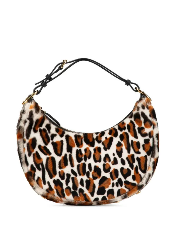 Fendi Pre-Owned Bolsa Hobo Small Leopard Print Pony Hair Fendigraphy 2010-2024 | Marrón | FARFET... | Farfetch Global
