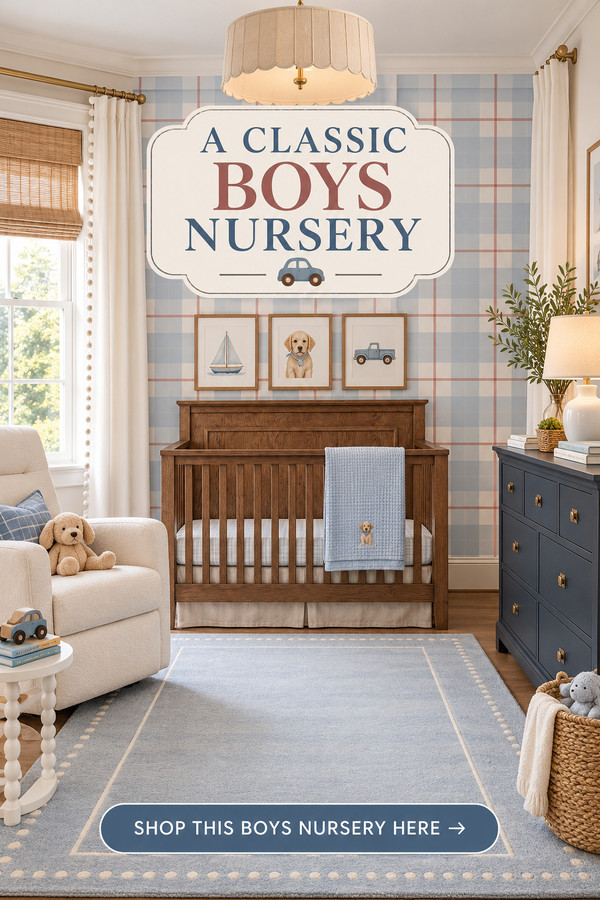 Looking for boys nursery ideas with a classic, cozy feel