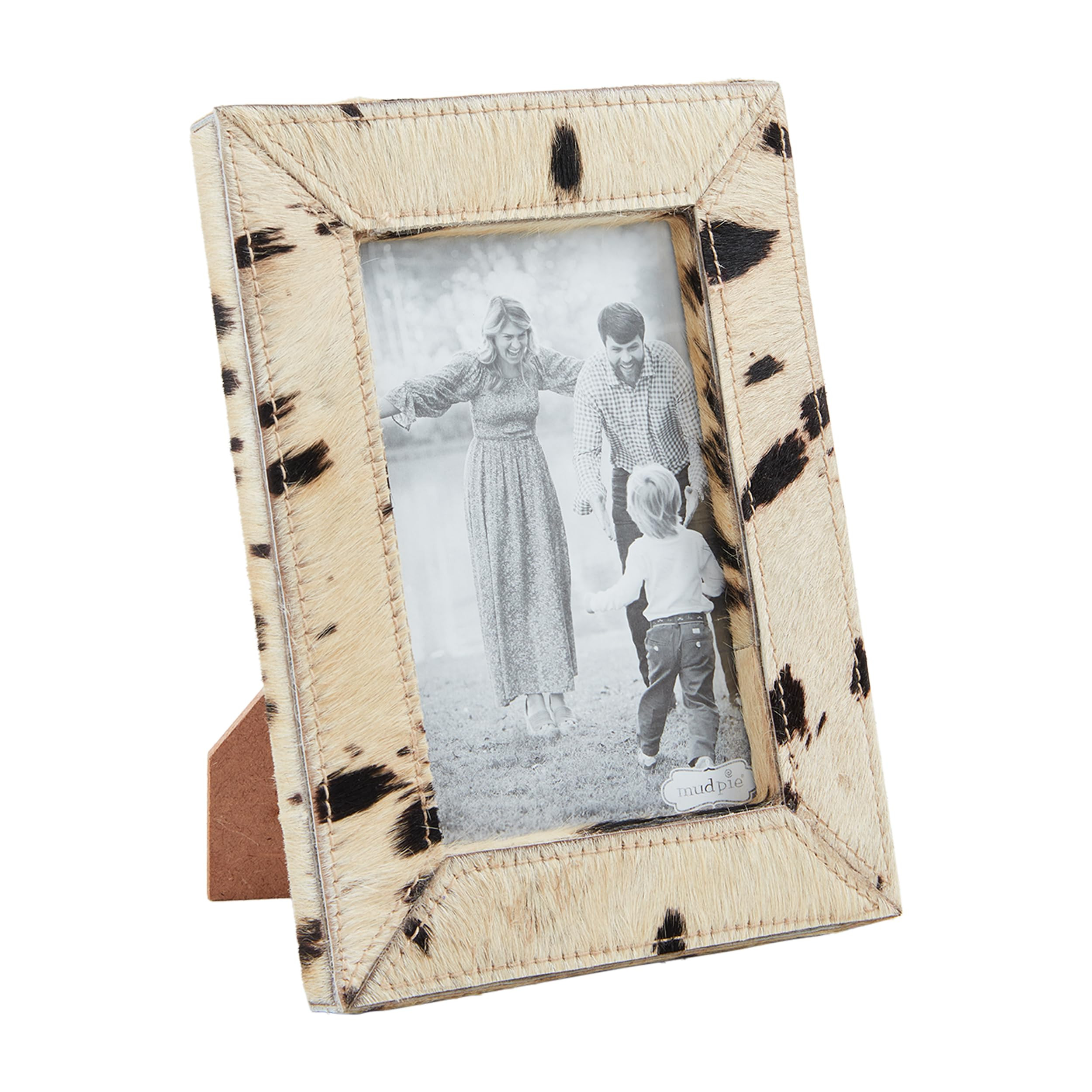 Mud Pie Small Tan Mohair Hide Frame; 7 3/4" x 5 3/4" | Amazon (US)