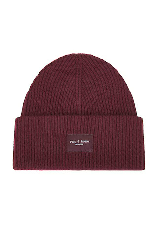 Rag & Bone Blake Beanie in Burgundy from Revolve.com | Revolve Clothing (Global)