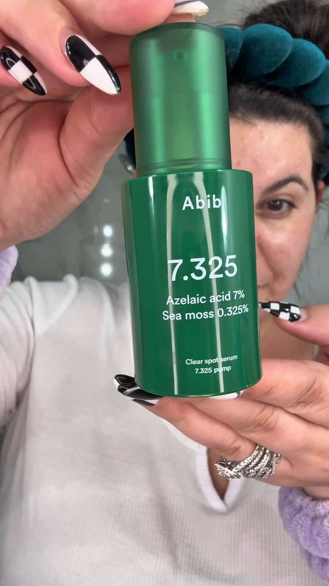 The new @Abib Cosmetics 7.325 Azelaic Acid 7% Sea Moss 0.325% Clear Spot Serum is the perfect serum to sooth acne spots. After just 7 days thus major pimple was flatter, less red, & healing. Azelaic Acid improves pore appearance & helps reduce the look of acne marks. Sea Moss is perfect for troubled skin- it's full of hydration & anti-aging properties. It also has Succinic Acid & Panthenol to soothe & strengthen the skin barrier i you can grab this in my LTK & Amazon Storefront #abibseamosserum #acnejourney #spotserum #acneproneskin #seamoss

#LTKBeauty #LTKFindsUnder50 #LTKmorningroutine
