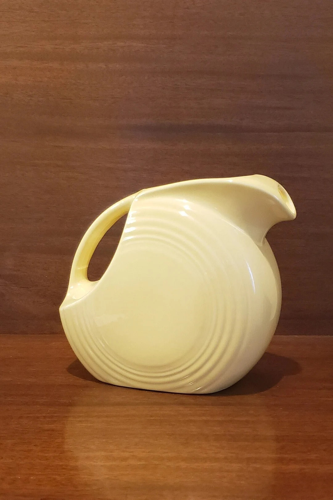 Fiestaware Large Yellow Disc Pitcher | Etsy (US)