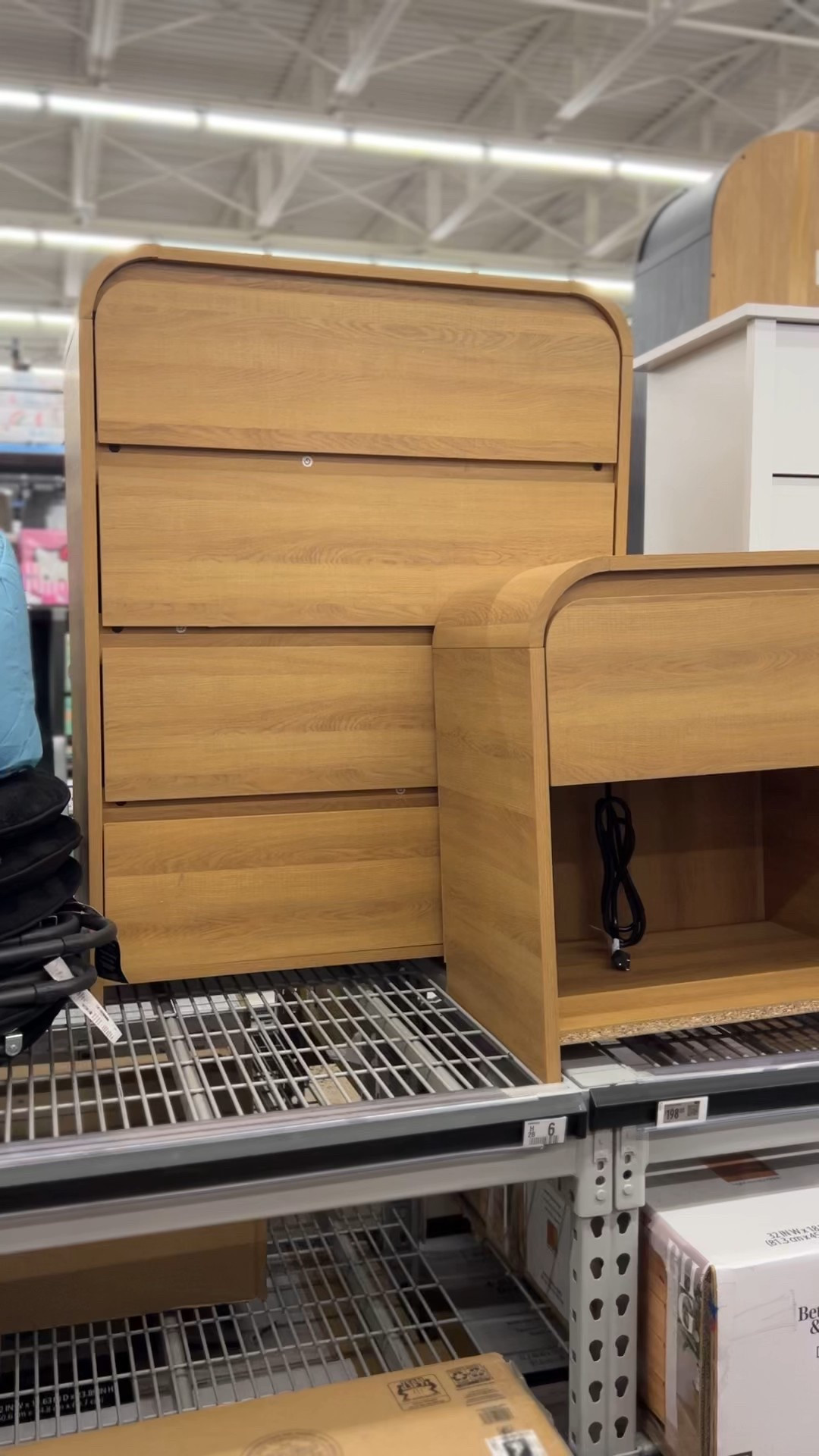 Walmart dresser and nightstand, these look nice and sturdy in person. Under $200 for the dresser. #walmarthome bedroom furniture 

#LTKFindsUnder100 #LTKHome