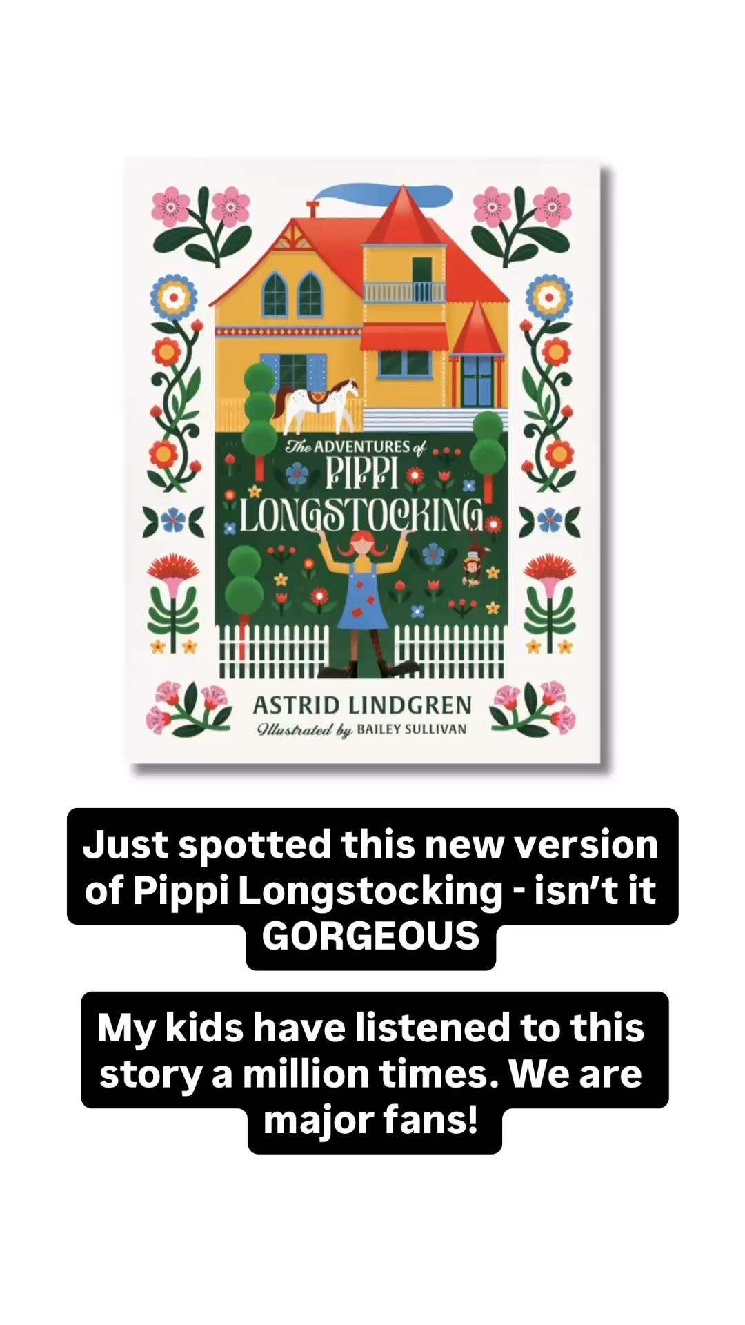 I just spotted this new version of Pippi Longstocking coming out this fall - isn’t it GORGEOUS? 🤩 🤩

My kids have listened to these audiobooks a million times. We are major Pippi fans in this house. This would make such a beautiful gift!

#LTKKids